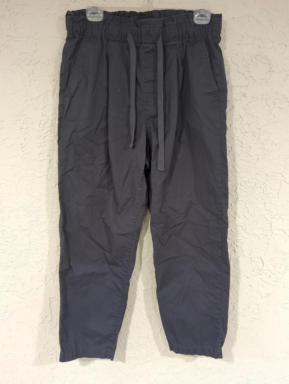 Loft Charcoal Grey Cargo Pants Joggers Women's Medium Casual Lightweight Utility